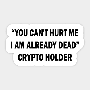 Crypto holder Sticker